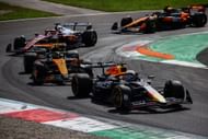 Max Verstappen leads the 2025 Italian GP from <a href='https://www.sportskeeda.com/player/lando-norris' target='_blank' rel='noopener noreferrer'>Lando Norris</a> (Getty Images)